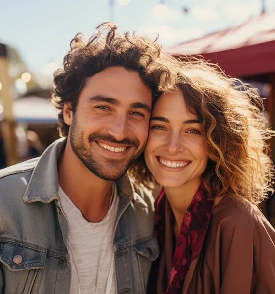 casal feliz - rotunda